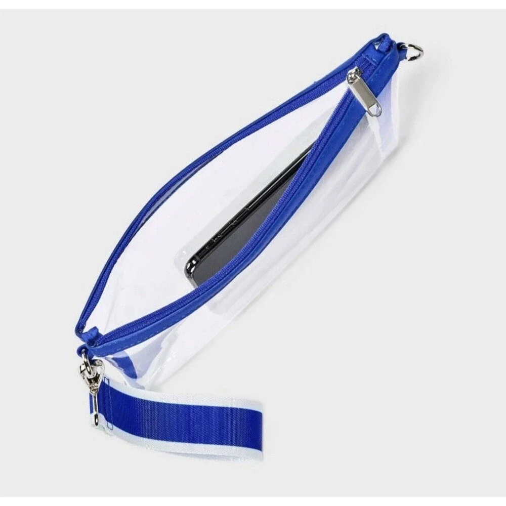 Game Day Clear Bracelet Clutch Wild Fable Blue